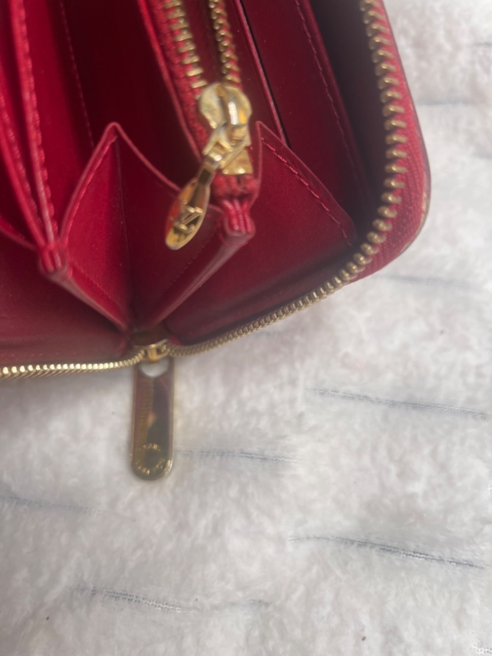 Louis Vuitton Zippy Wallet Monogram Vernis Red | Authentic LV Patent Leather Wal - Picture 7 of 16